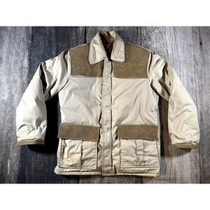 Vintage Hansa Branta by Stearns Tan Goose Down Puffer Hunting Jacket Coat